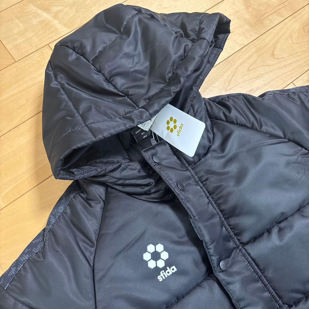 なすび　新品　スフィーダ　ベンチコート　150 ブラック　サッカー