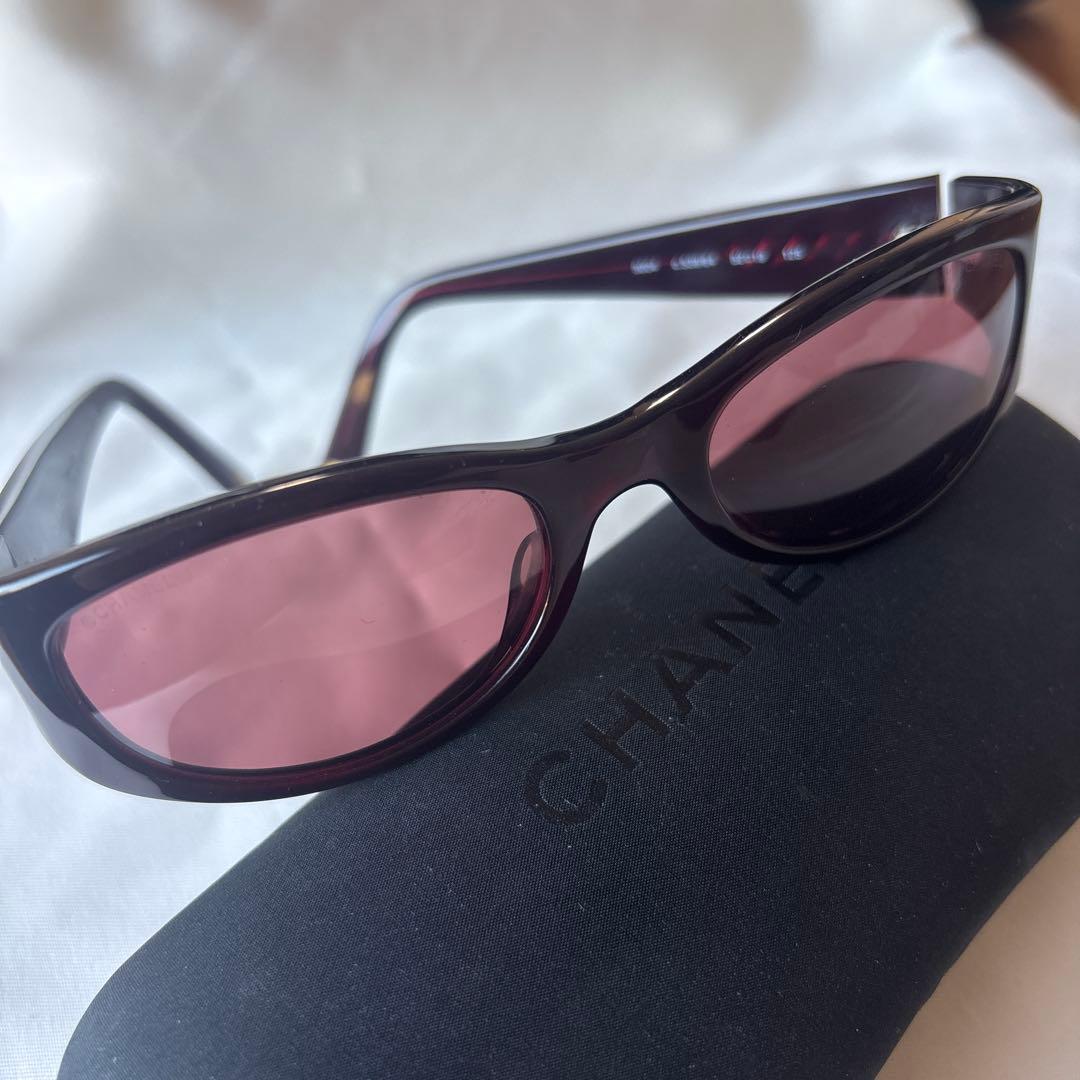 CHANEL サングラス ピンクレンズ