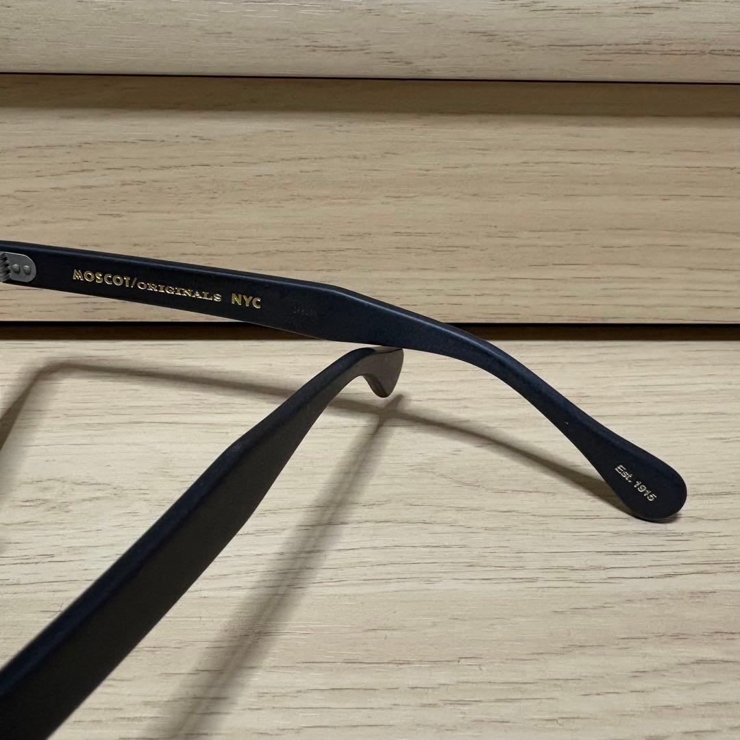 MOSCOT レムトッシュ MATTE BLACK 46 ライトパープルレンズ