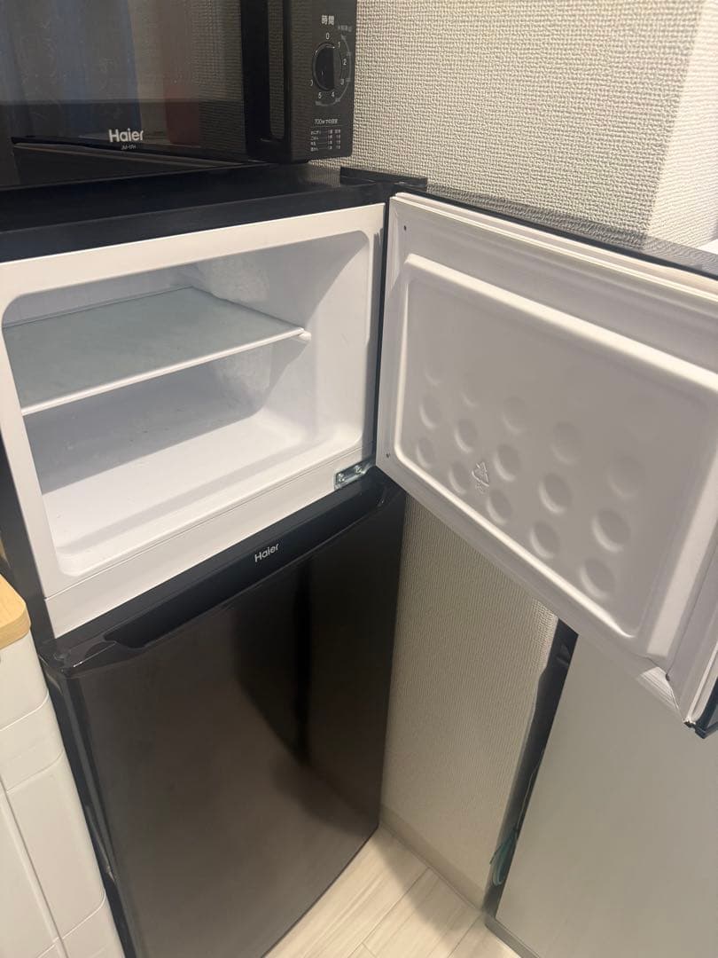 ⭐︎値段交渉可　ブラック冷蔵庫 ※3/15までに配送完了ができる方限定