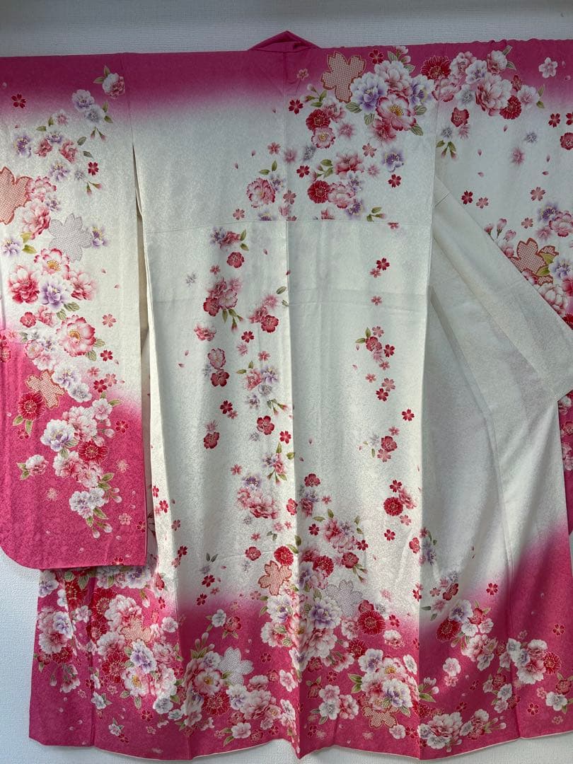 【 最終値下げ 】 豪華振袖５点セット！！　刺繍　花柄　着物スキ倶楽部　１９１