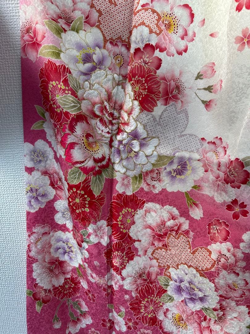 【 最終値下げ 】 豪華振袖５点セット！！　刺繍　花柄　着物スキ倶楽部　１９１