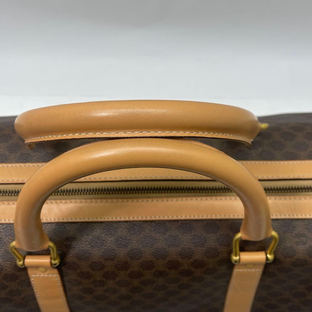 CELINE ボストンバッグ旅行バッグトラベル マカダムPVC/レザーブラウン