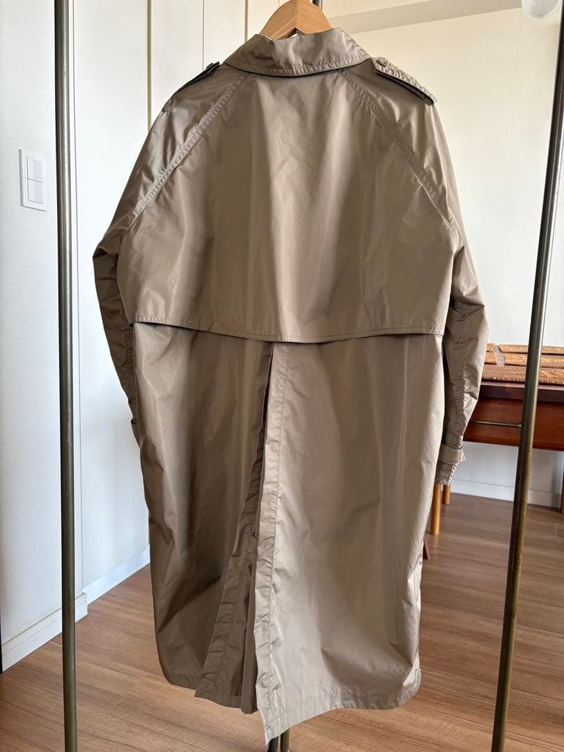 JOURNAL STANDARD LUXE タフタ フードトレンチコートベージュ