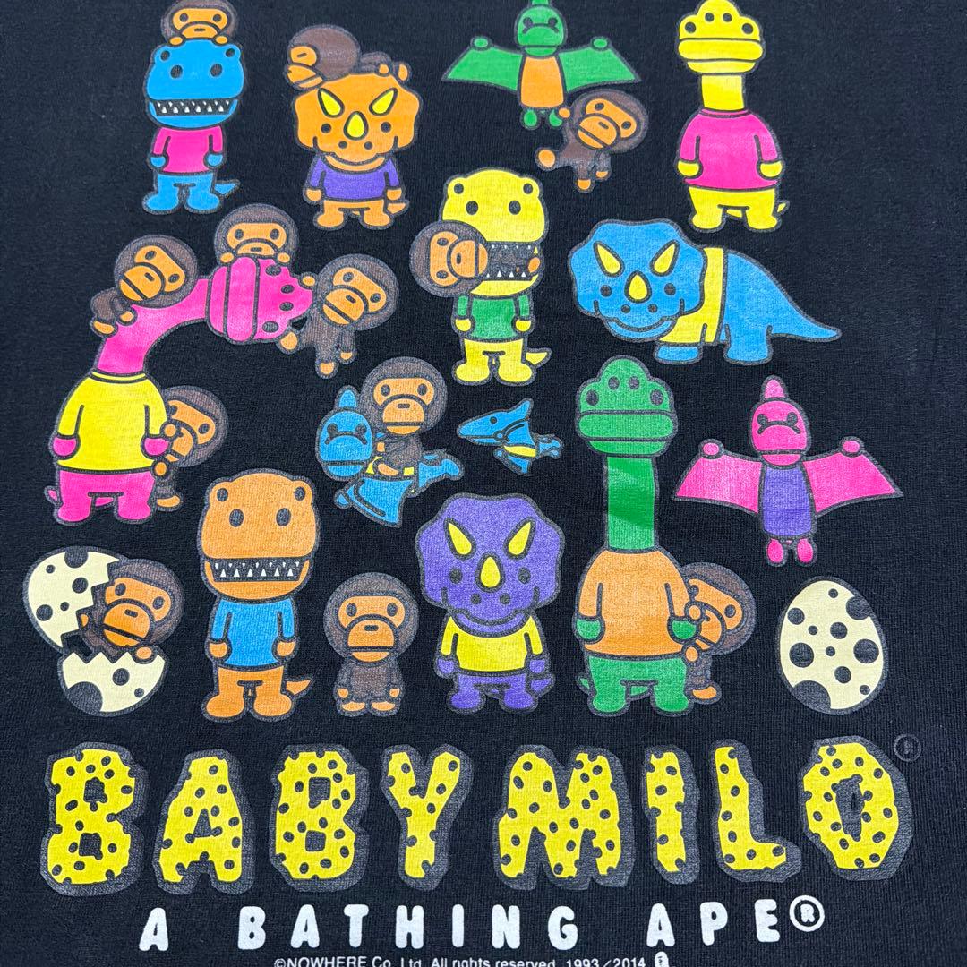 A BATHING APE BAPE 恐竜　BABY MILO tシャツ L