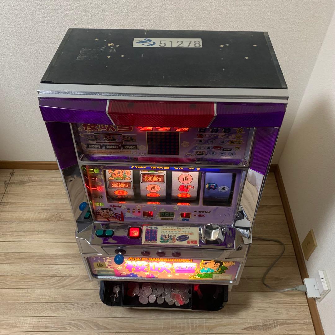 回胴さん　スロットマシン 実機大江戸 桜吹雪 動作しますが難ありの為ジャンク品！