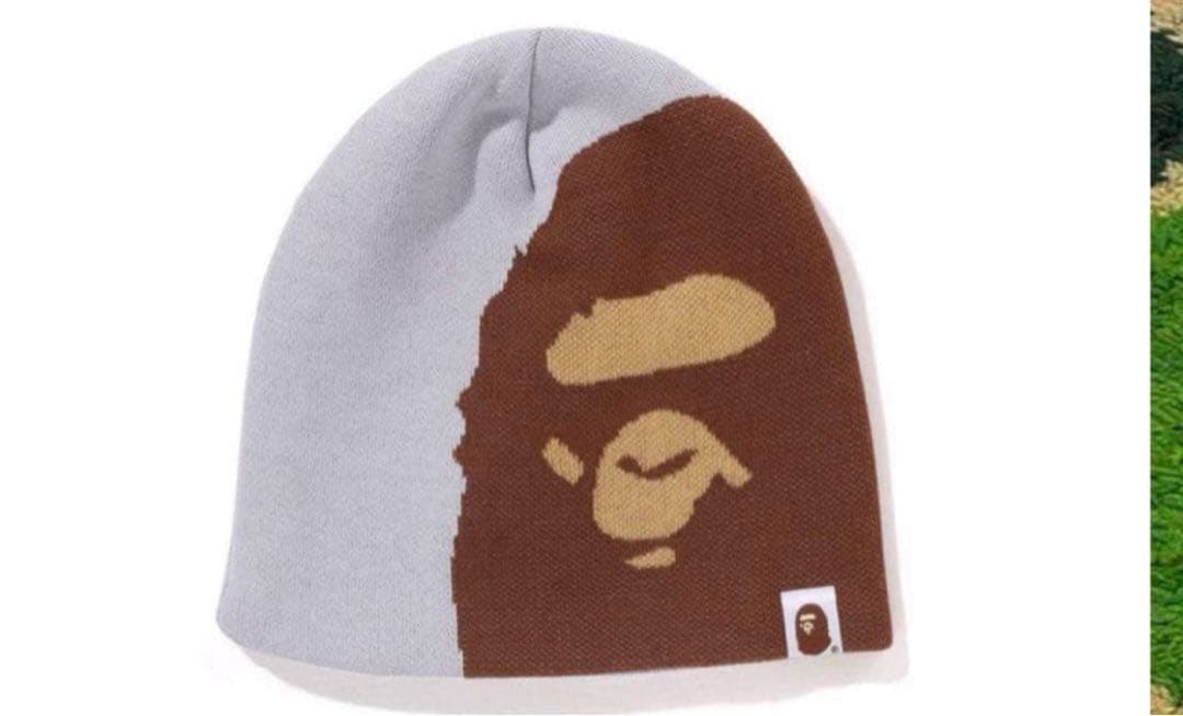 帽子 Bape Ape Head Beanie Cap Grey