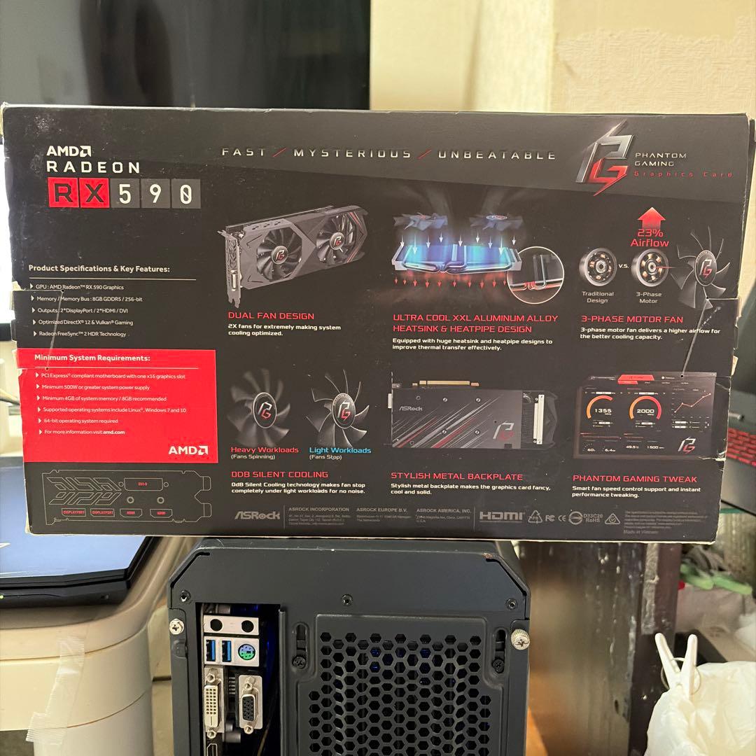 ASRock Radeon RX 590 8GB グラフィックボード