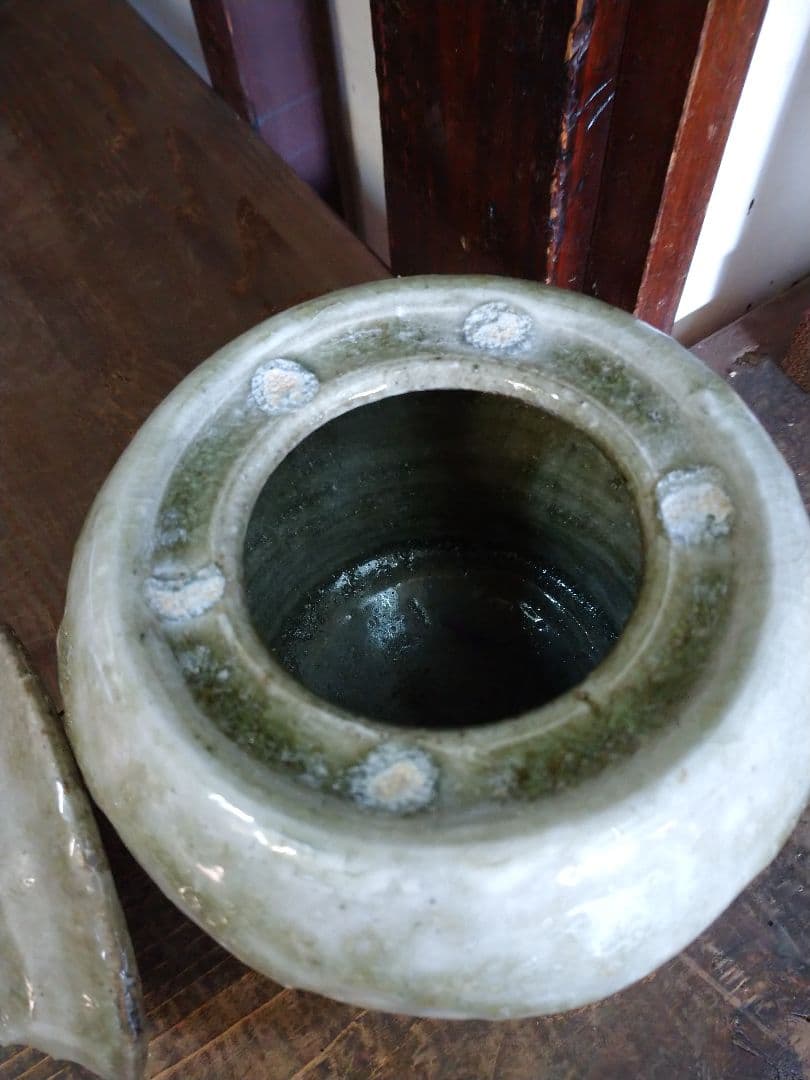益子焼 蓋物.