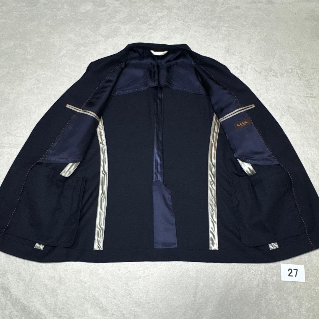 27 春夏　美品　ポールスミスコレクション　テーラードジャケット　ネイビー　M