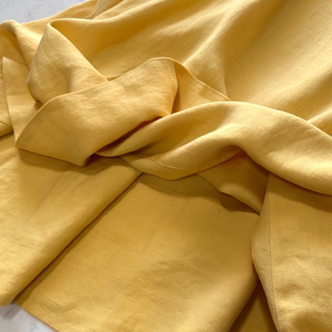 新品タグ付✨MADISONBLUE ミモレフレアスカート リネン 02
