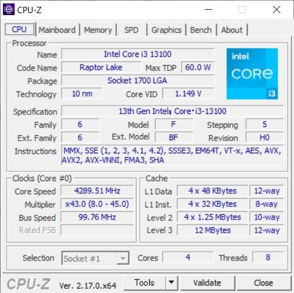 Intel Core i3-13100 2個セット