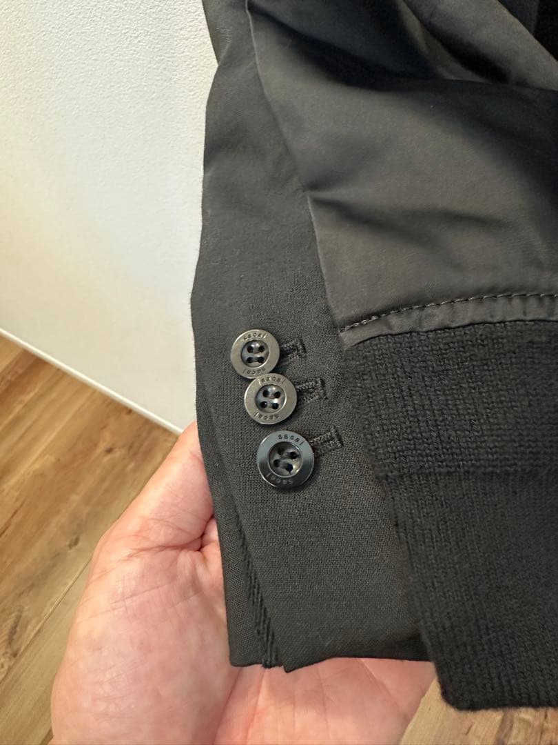 【美品】sacai Suiting blouson MA-1