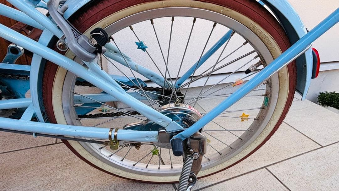 ぷぷぷ子供用自転車　ダイワサイクル シルバーリングキュート　水色20インチ