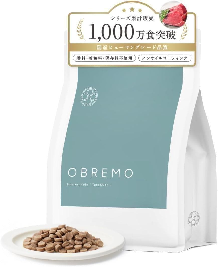 ♥大特価♥ OBREMO ドッグフード チキン まぐろ&たら 800g 2個