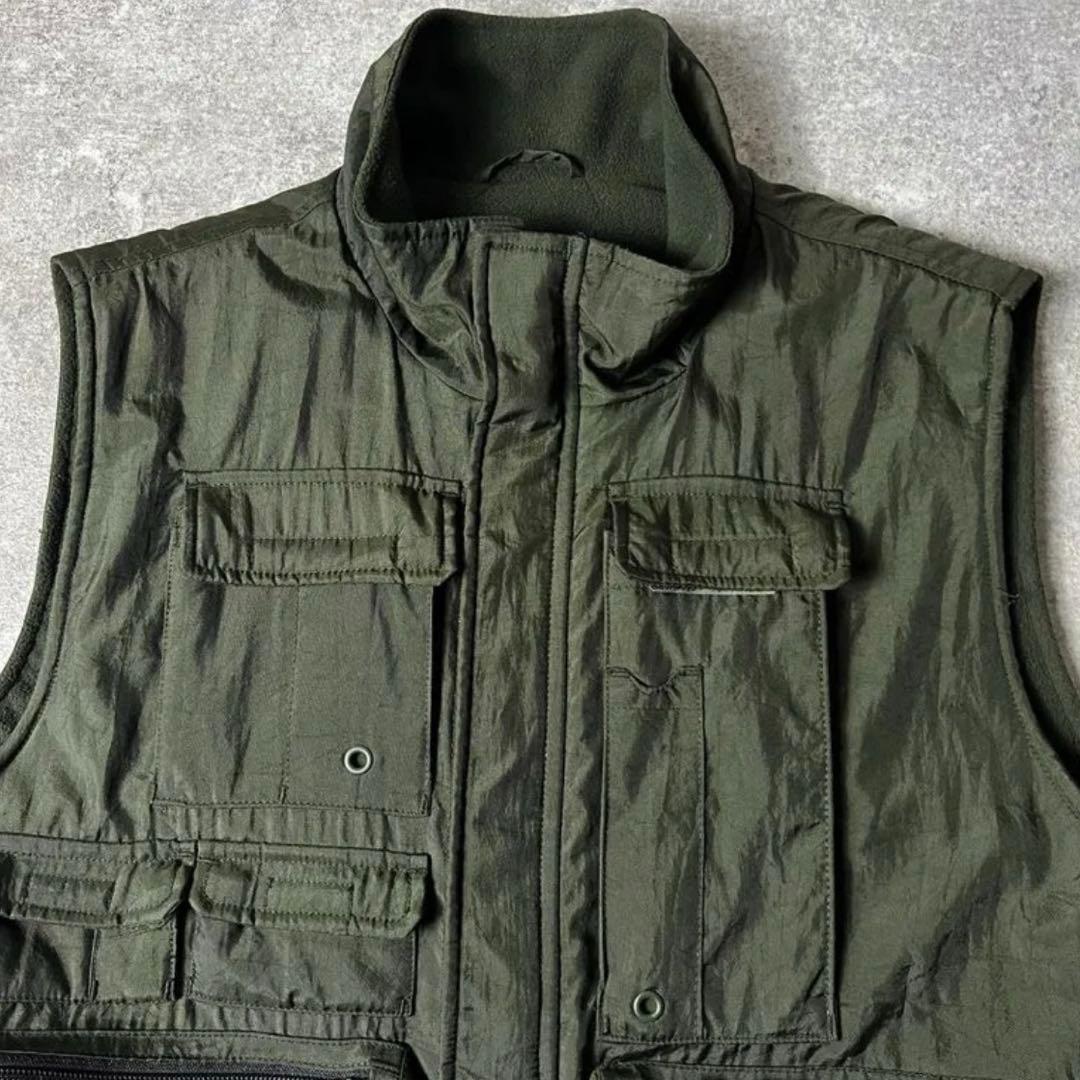 90s GAP 中綿 フリース ライナー ナイロン タクティカル ベスト