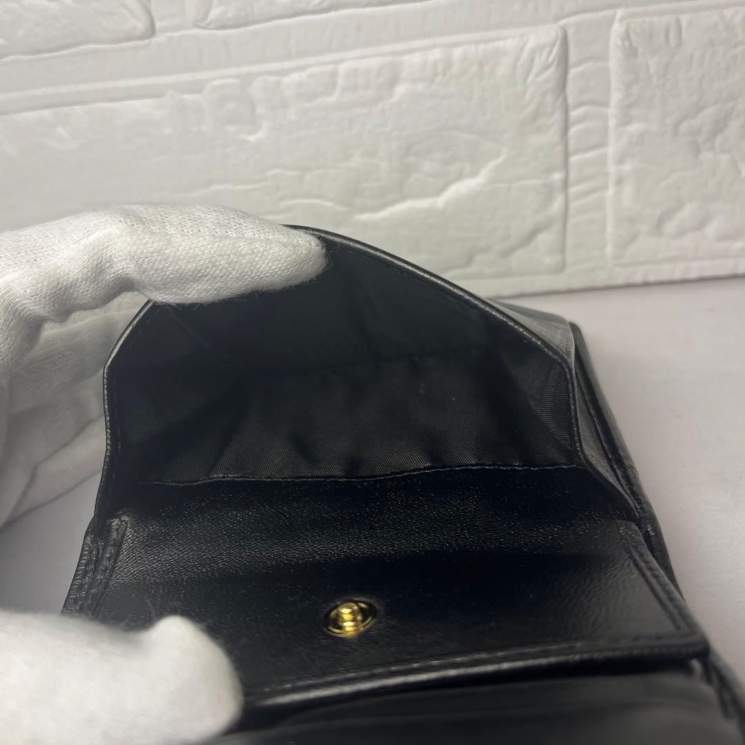 miu miu 財布 ブラック 二つ折り財布 キルティング レザー マトラッセ