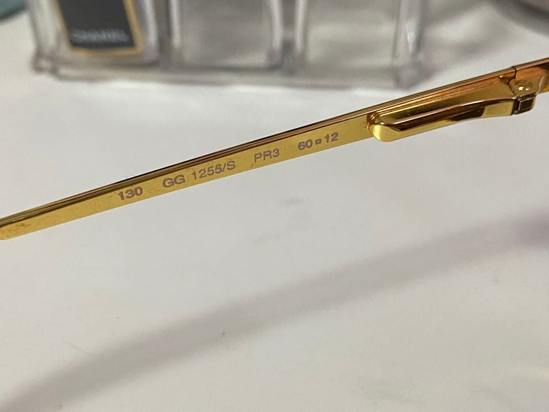 グッチ　Gucci ゴールドフレーム サングラス