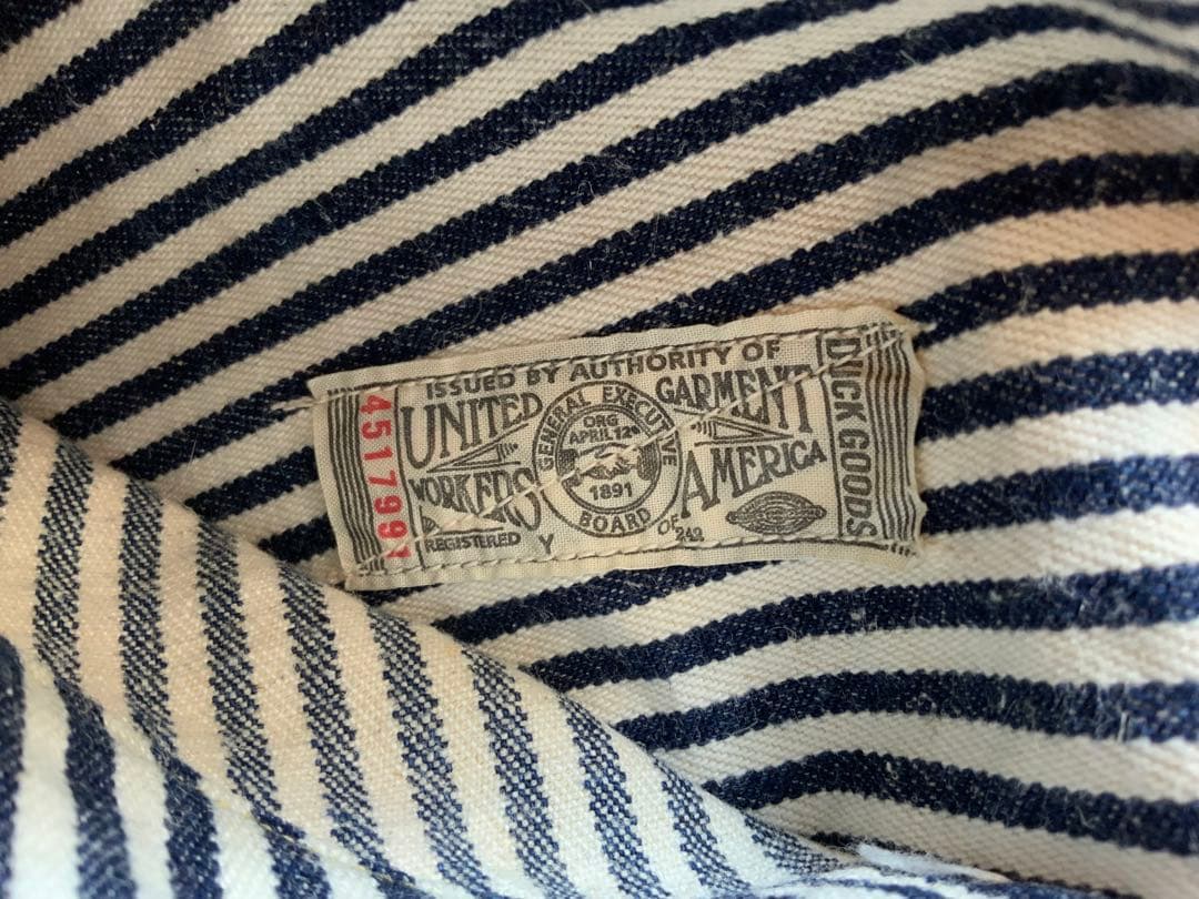 UNION SPECIAL OVERALLS ヒッコリーストライプ