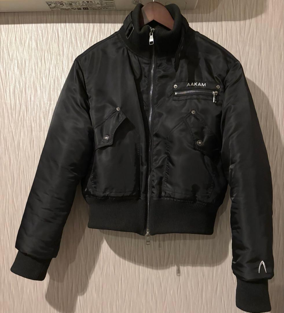 【AAKAM】High-Neck Bomber Jacket