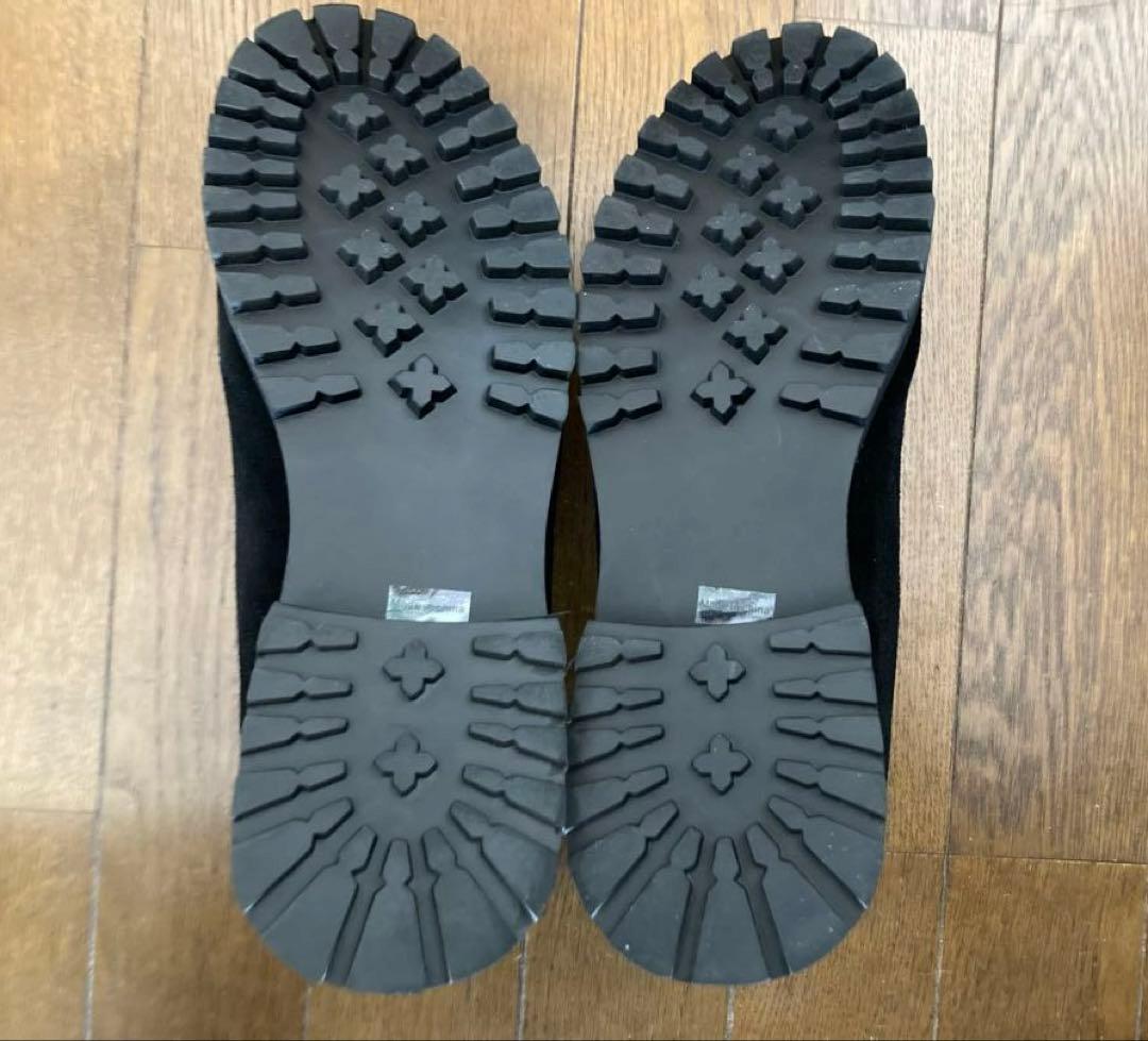 【shiun】BLACK SUEDE MOCCASIN
