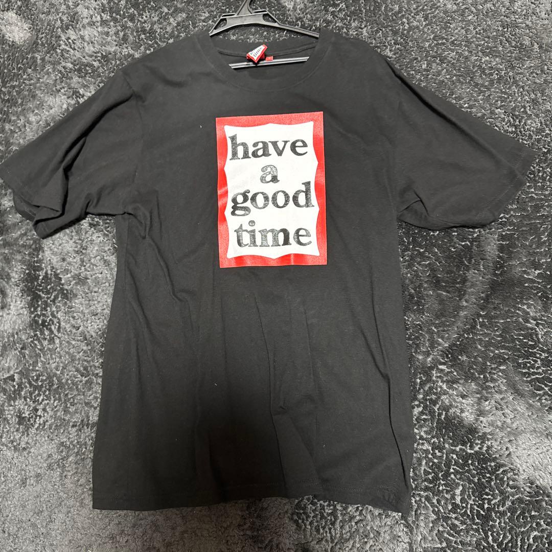 ブラック Tシャツ have a good time