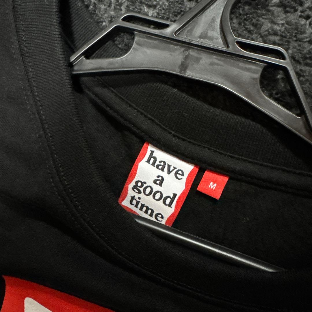 ブラック Tシャツ have a good time