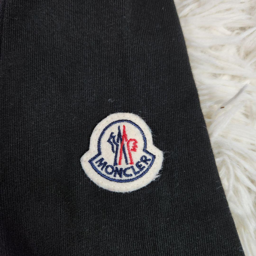 希少サイズ MONCLER ネックロゴ　半袖Tシャツ　ブラック　黒　2XLサイズ