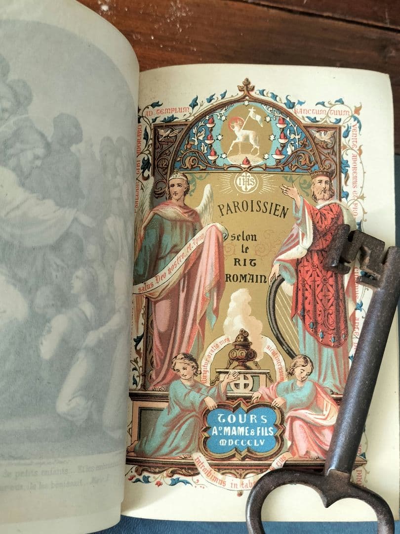 アンティーク祈祷書 OFFICES COMPLETS フランス語1874年