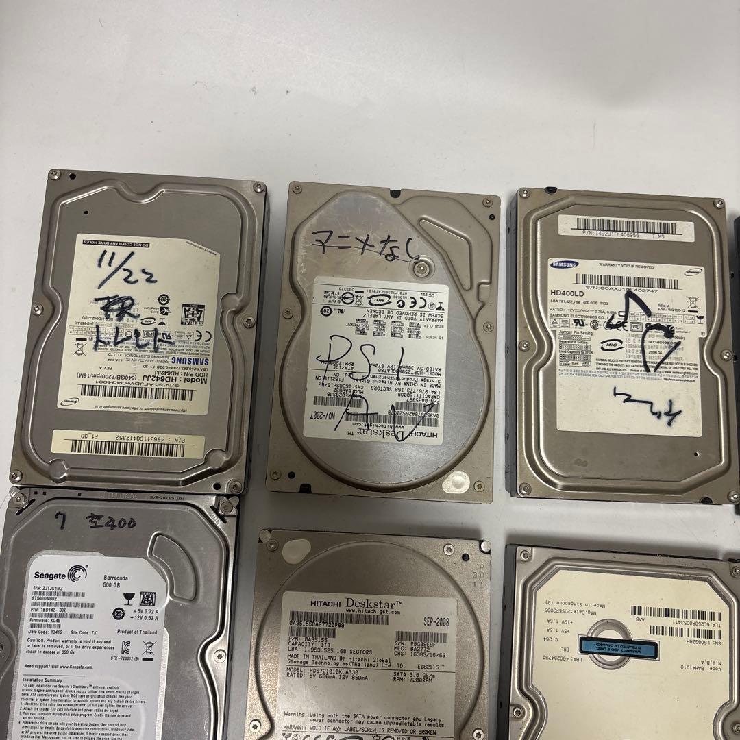 ソ*マ様 【現状品】複数のHDD 3.5インチ SATA 中古品 まとめ売り