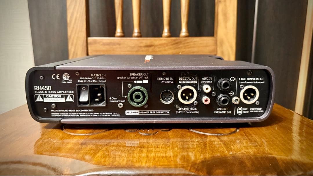 【名機・セット】TC Electronic RH450 ベースアンプヘッド