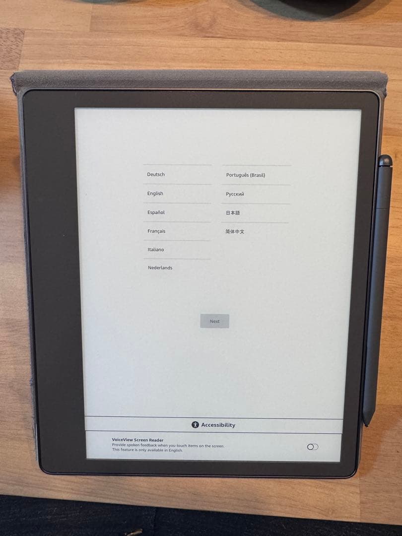 Kindle Scribe 第1世代 32GB 純正ファブリックカバー・ペン付