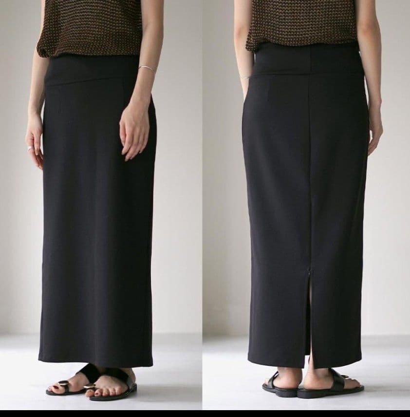 新品　YENN イエン　ADJUST SLIT SKIRT ブラック 38