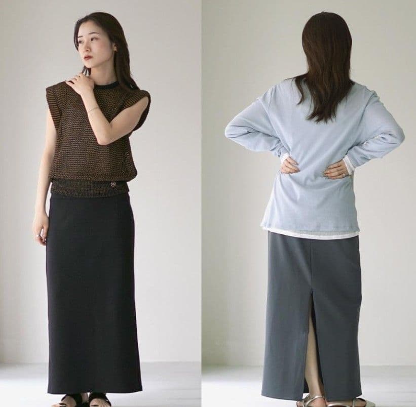 新品　YENN イエン　ADJUST SLIT SKIRT ブラック 38