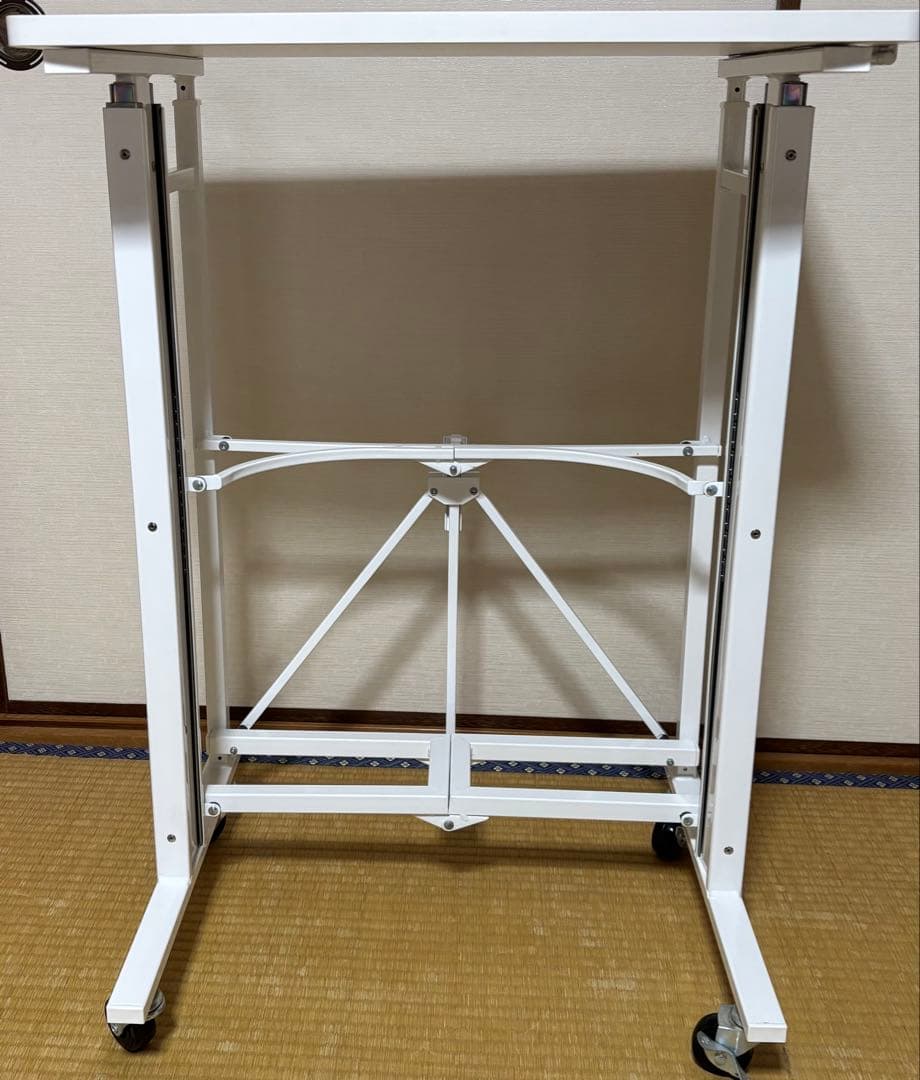 EーWINスタンディングデスク昇降デスク 折り畳み可能　ホワイト