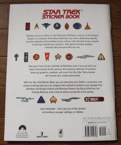 The Star Trek Sticker Book　スター・トレック