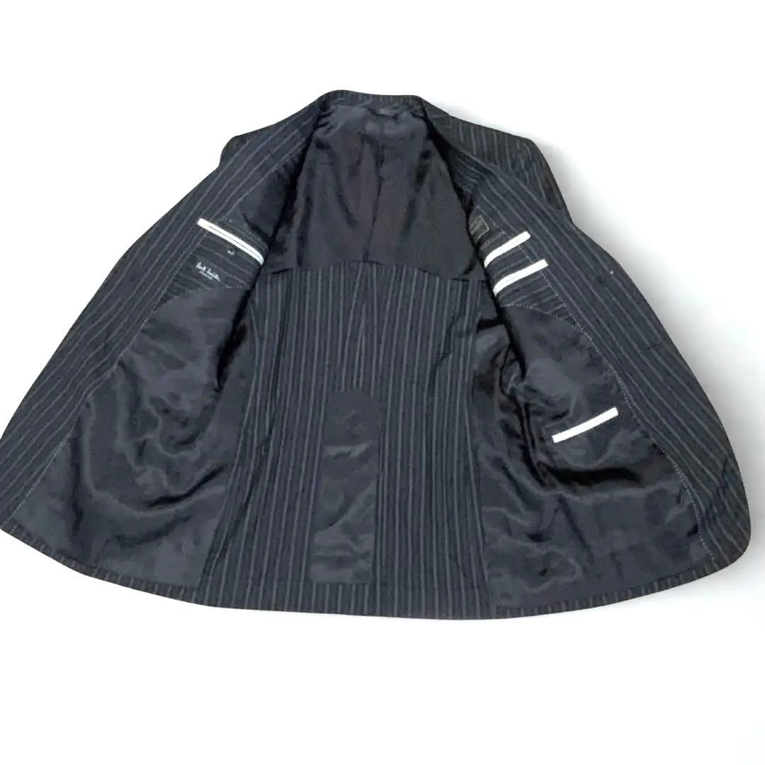入手困難 ポールスミス スーツ 黒 ロロピアーナ Super130’s シルクM