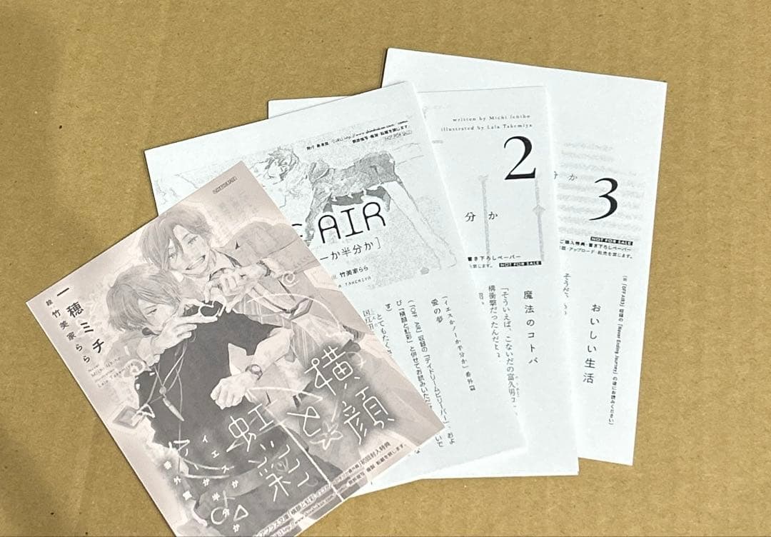 【小説】イエスかノーか半分か　セット売り　一穂ミチ