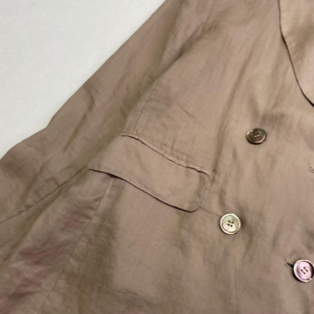 美品　24SS スローブイエナ ラミージョーゼットジャケット　リネン100