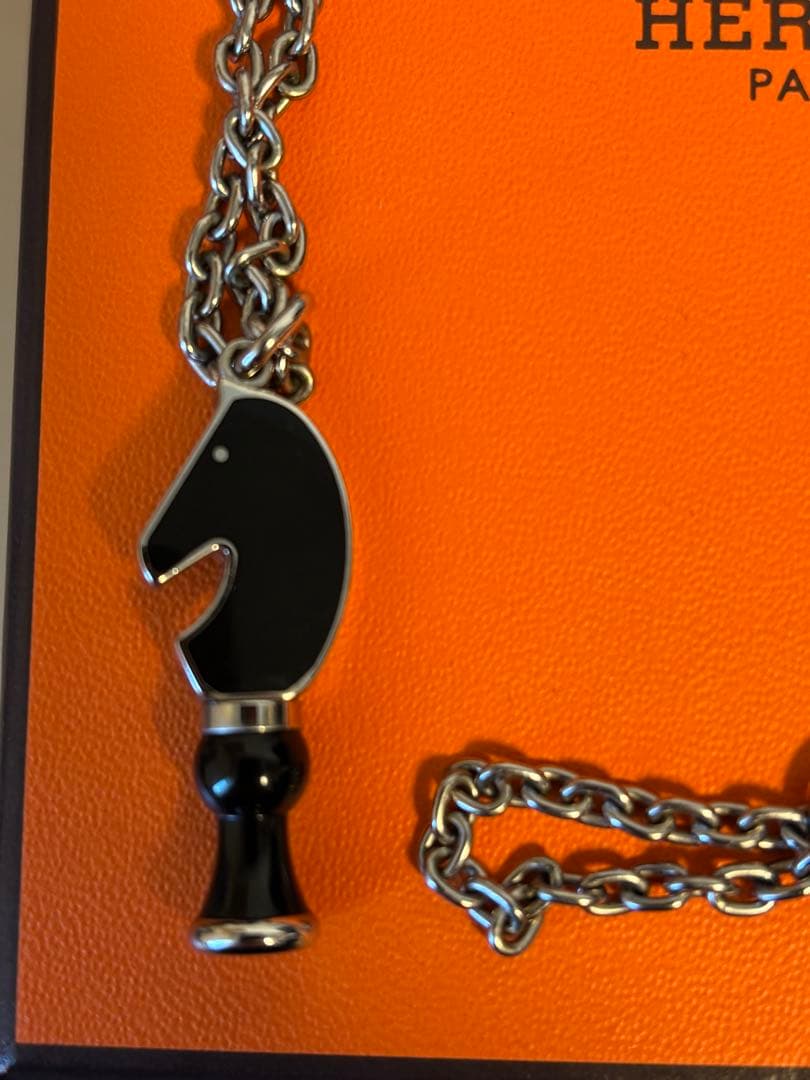 HERMES エルメス ホースネックレス 未使用新品