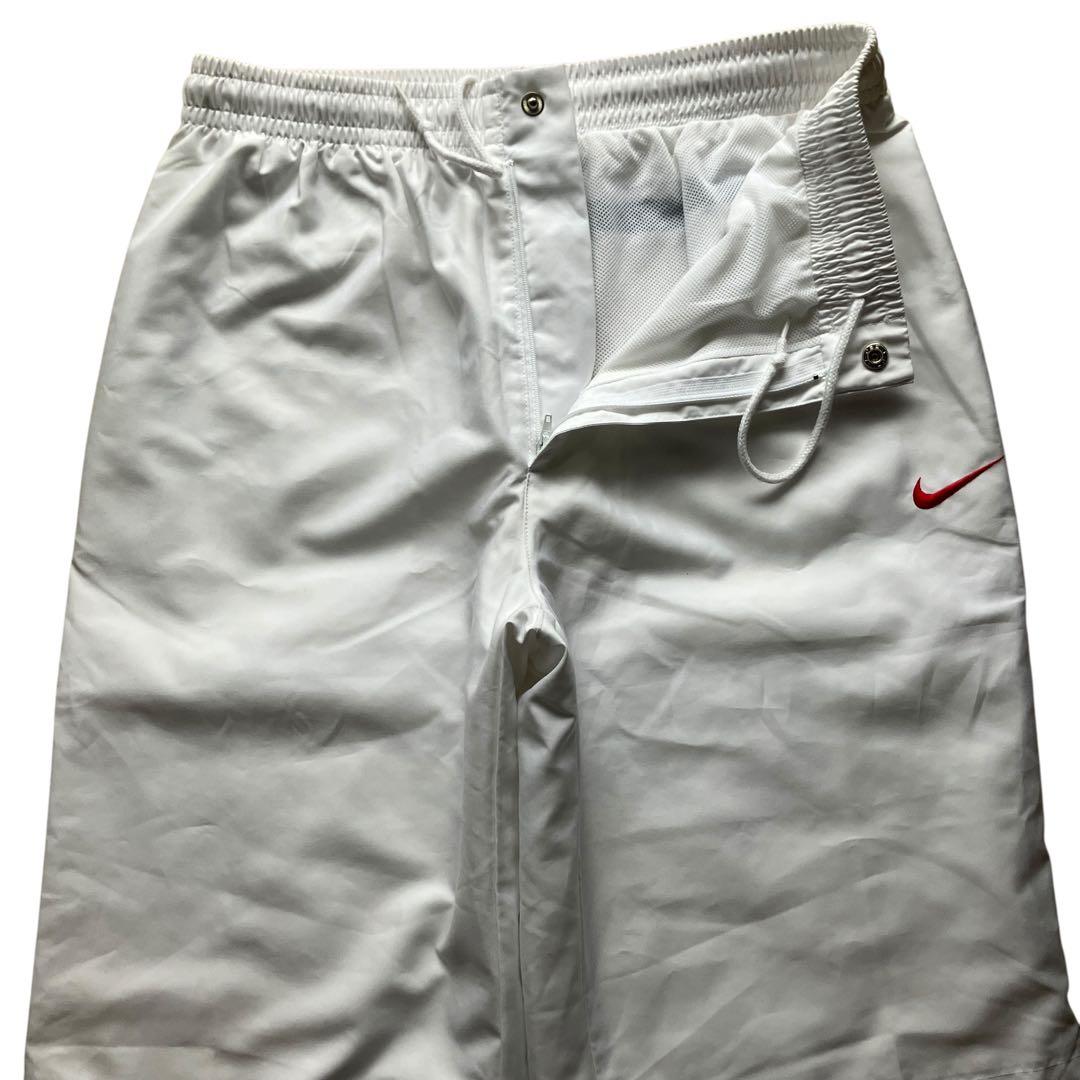 極太00s美品 OLD NIKE XLサイズ バギーナイロントラックパンツ 白