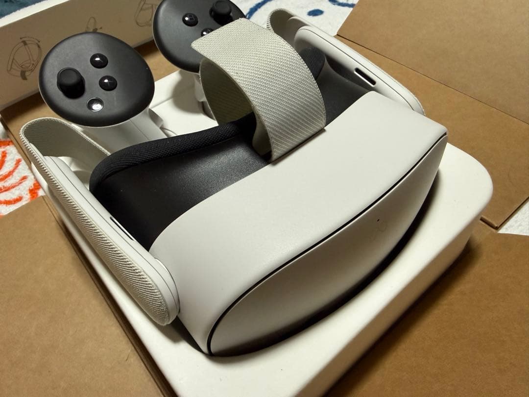  Quest 3S VRヘッドセット 128GB 100w充電ケーブル付