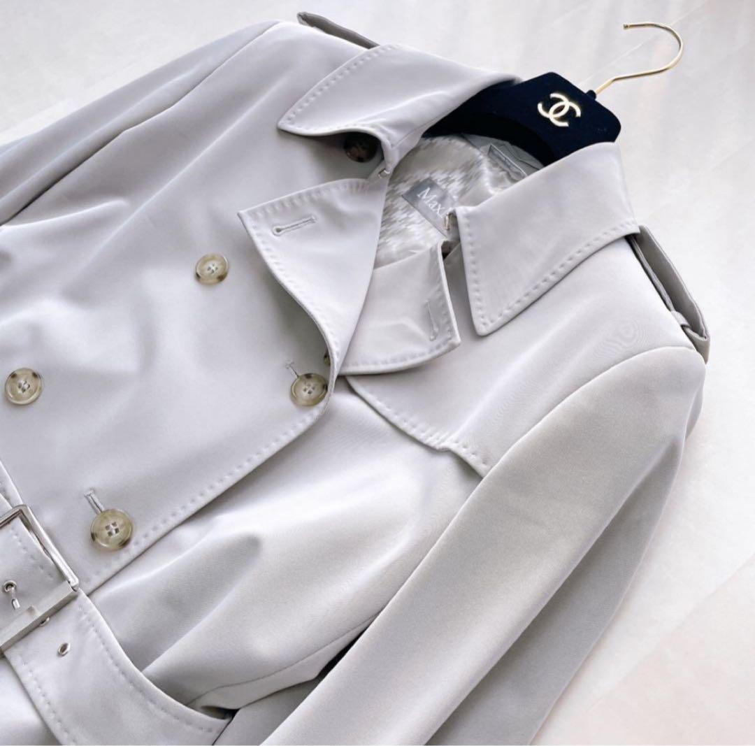 美品　マックスマーラ　トレンチコート　42 Max Mara 銀タグ