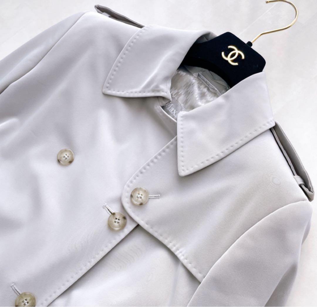美品　マックスマーラ　トレンチコート　42 Max Mara 銀タグ