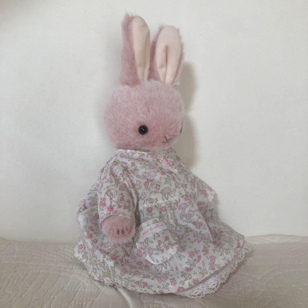 ハンドメイド　ピンクライオンラビットちゃん　ガーリードレス