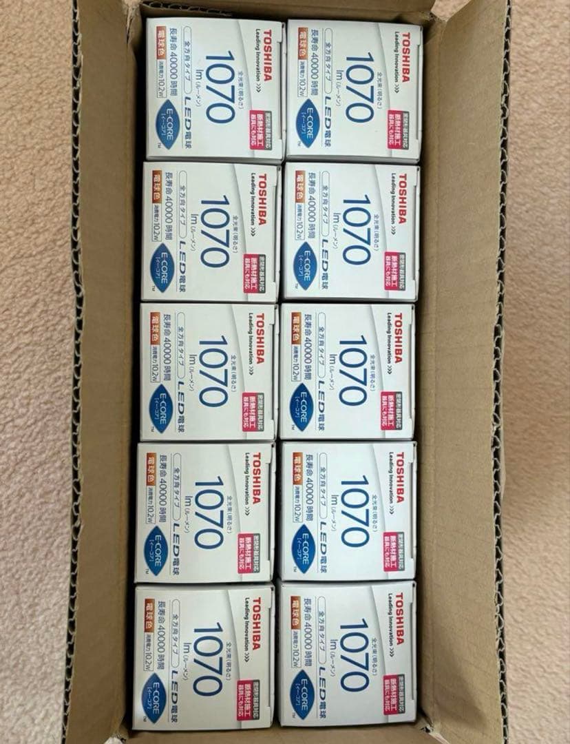 東芝TOSHIBA LED電球 LDT10L-G/S E26 4個セット