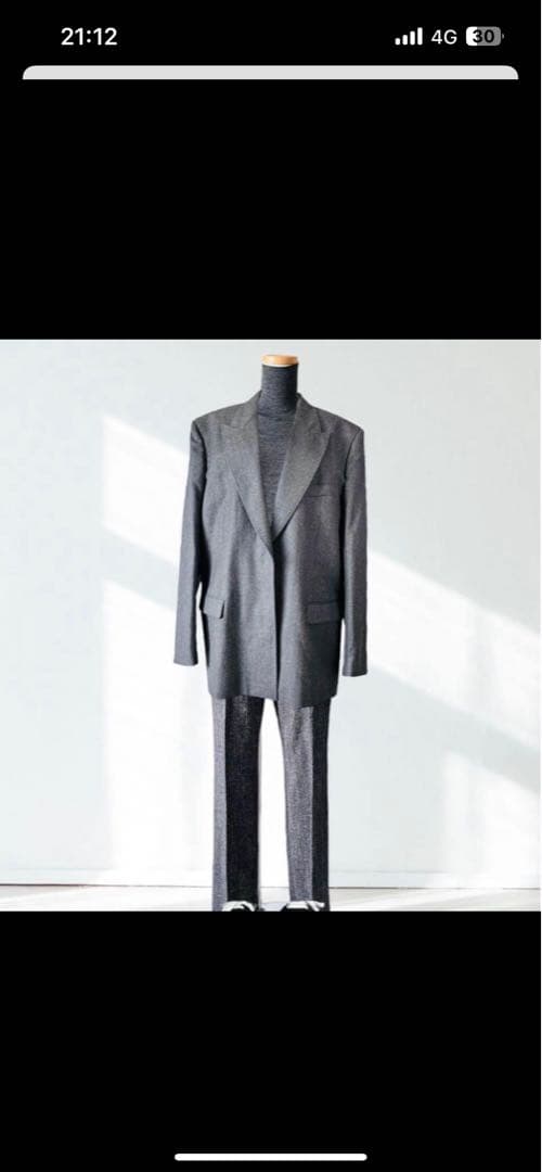 定価20万以上 ステラマッカートニー ジャケット グレー フラノ