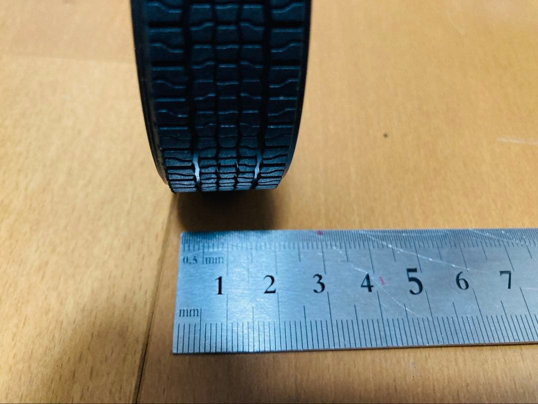 在庫残1セット　タミヤ1/14 扁平タイヤ73mm 12個セット 低床４軸1台分