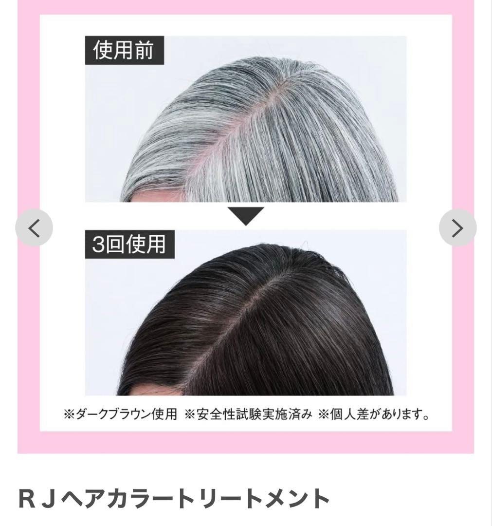 RJ ヘアカラートリートメント ダークブラウン 未開封3本セット＋使用品1本