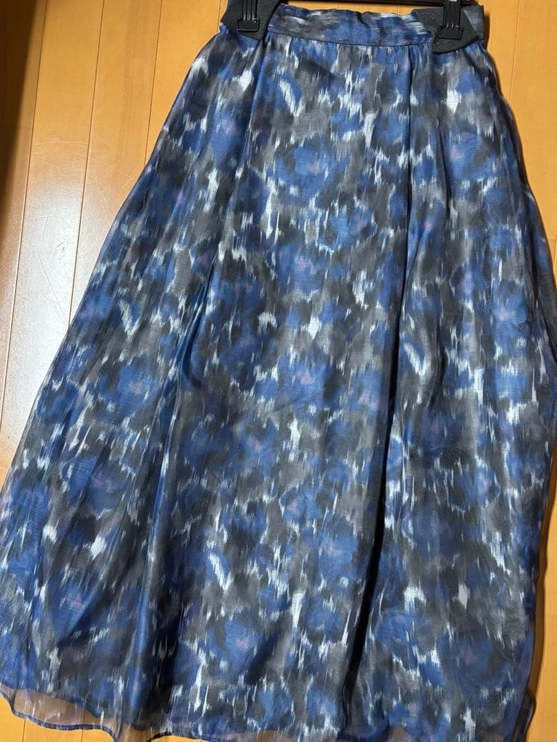 タグ付き新品⭐︎ ELENDEEK BLURRED PRINT SK ブルー02